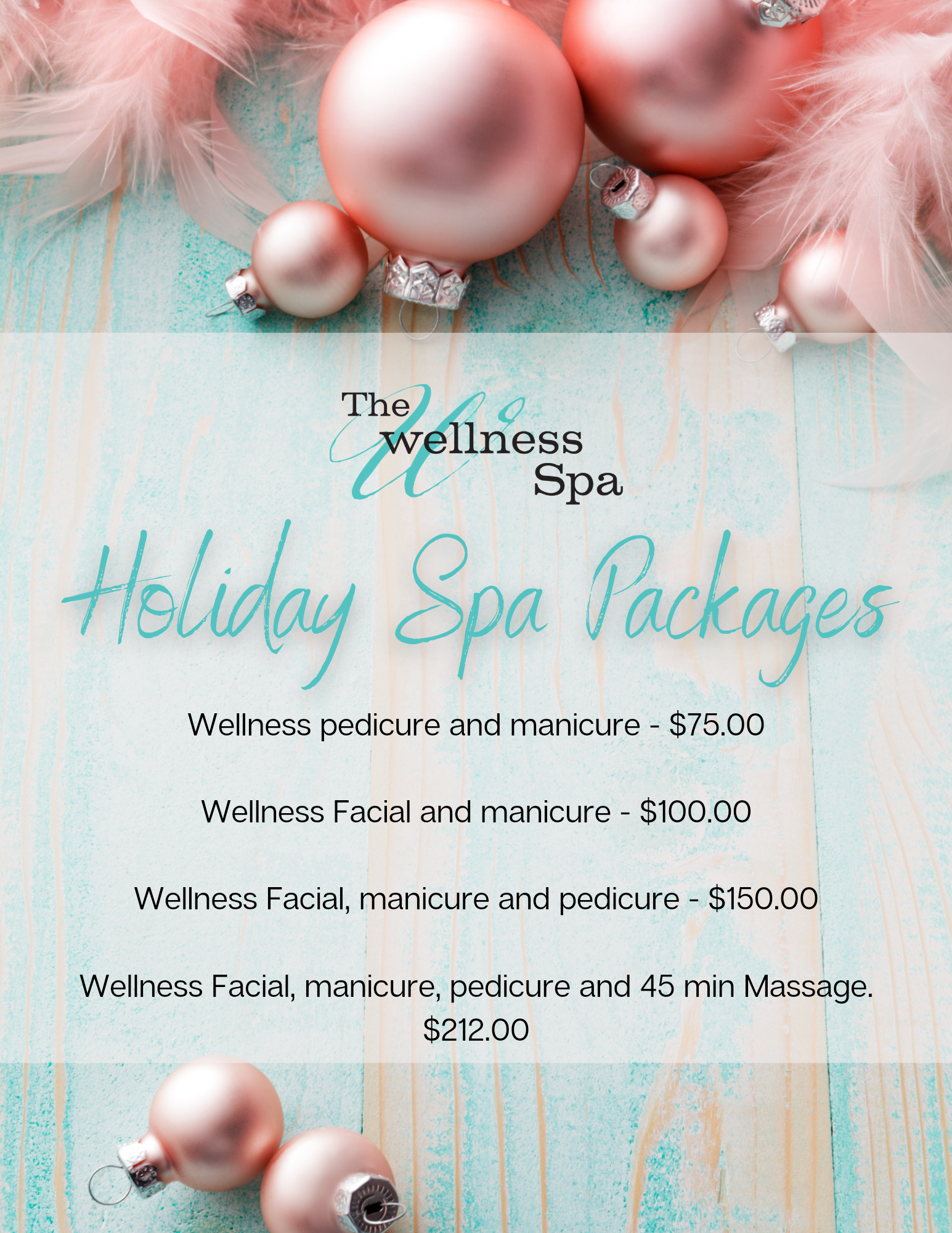The Wellness Spa Gift Card Promotion. 